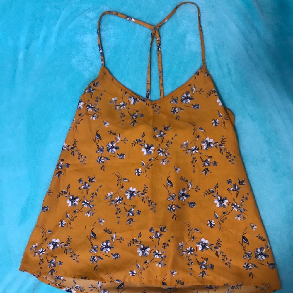 Yellow Hollister tank top